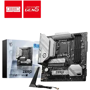 MSI B760M PROJECT ZERO DDR5 MOTHERBOARD